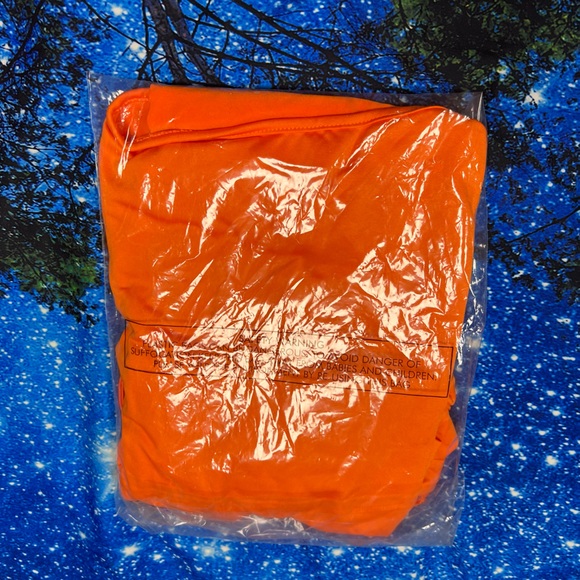 NWT Dolls Kill Juicy Rock The Club Mini Dress Orange Size M & L - Picture 3 of 4